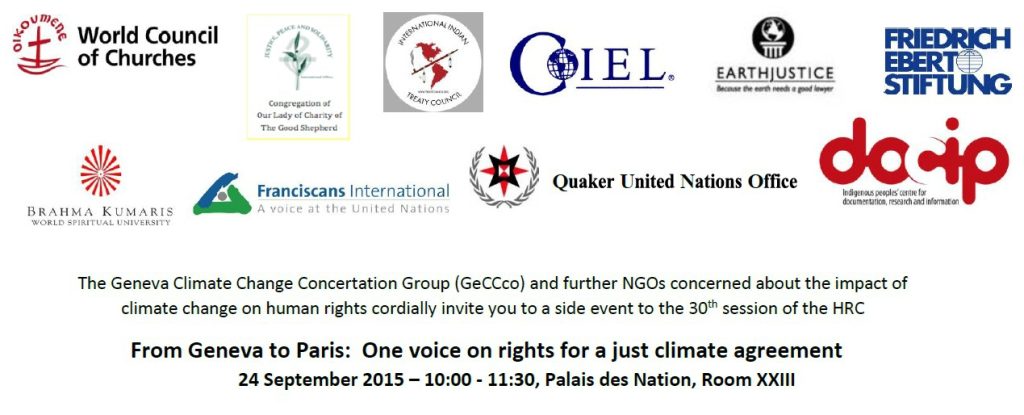 From Paris to Geneva side event