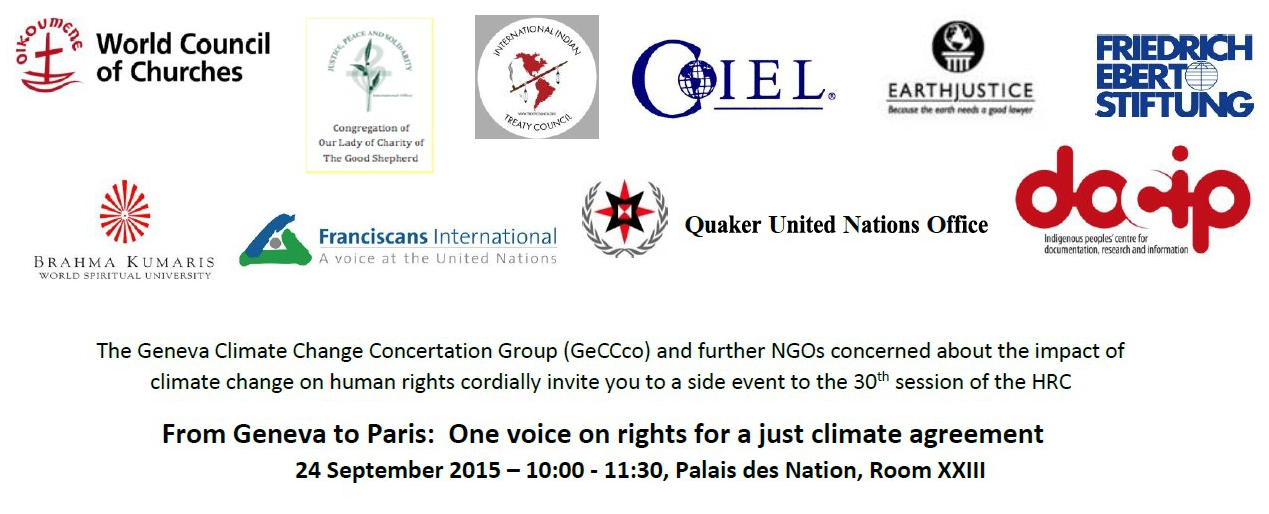 From Paris to Geneva side event From Paris to Geneva side event