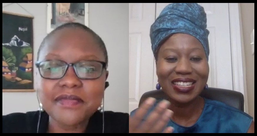 Roslyn Akombe from DPPA moderates the session with QUNO’s UN Representative, Rachel Madenyika